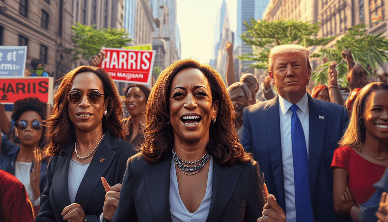 a recent poll shows that marijuana users prefer kamala harris over donald trump, despite both candidates supporting legalization. discover the insights behind these voting trends and what they mean for the upcoming elections.