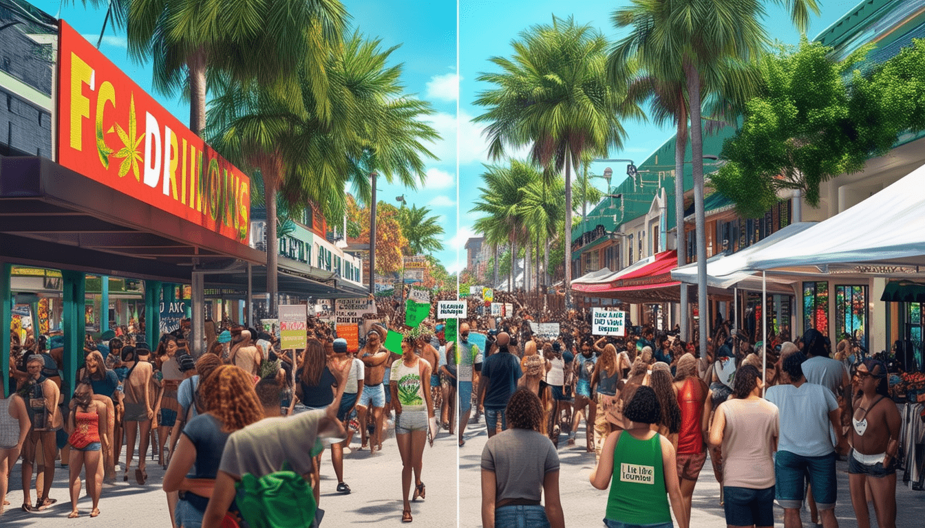 a recent florida poll reveals that the marijuana legalization initiative is struggling to gain support, yet remains within the margin of error. meanwhile, governor desantis voices his concerns, labeling the proposal a potential financial burden for the state.