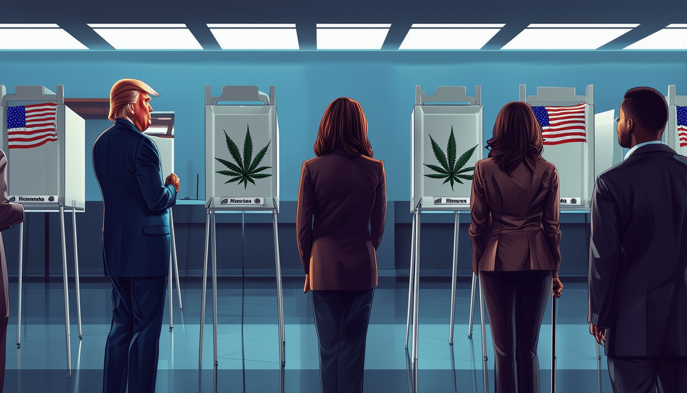 a recent poll indicates that kamala harris may have stronger support than donald trump within the cannabis industry, highlighting shifting political preferences and the growing influence of cannabis policies in upcoming elections.