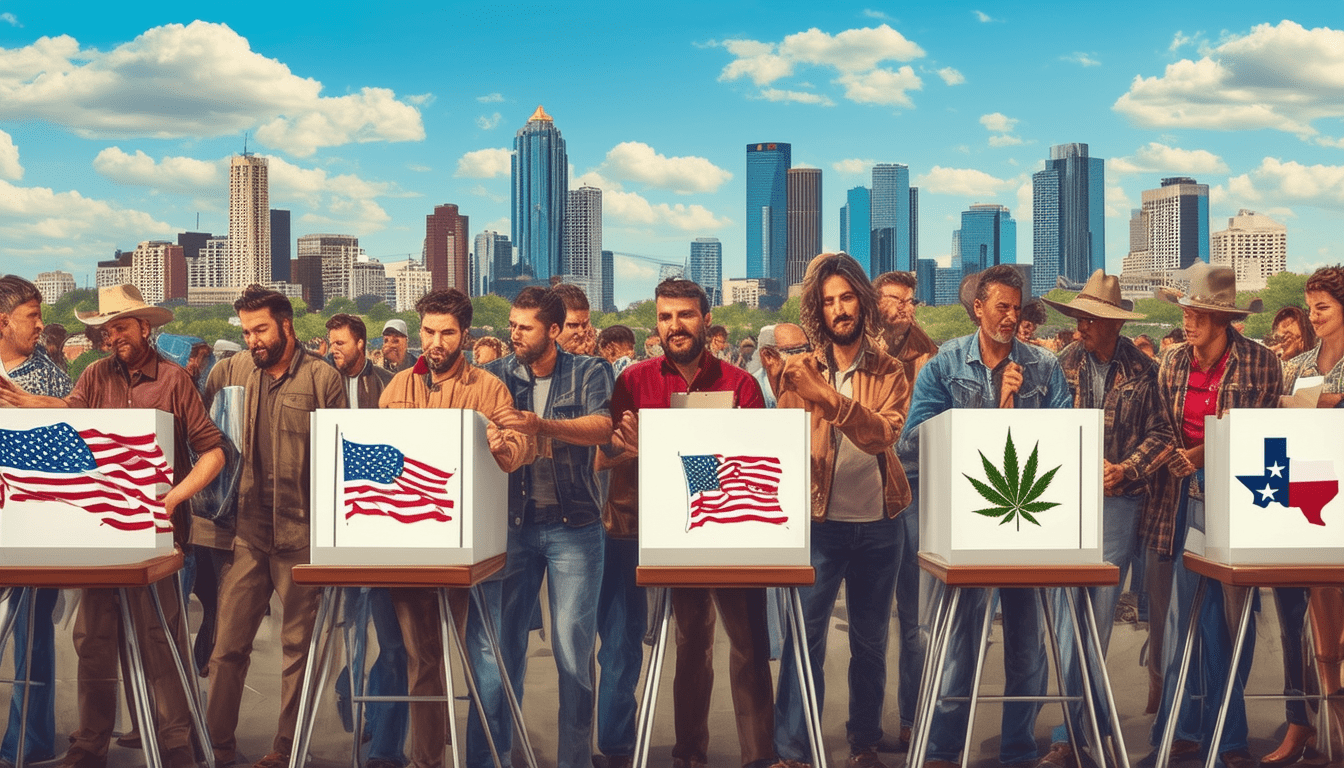 texas voters in dallas, lockhart, and bastrop show strong support for local marijuana decriminalization measures during the polls, reflecting a significant shift in public opinion towards cannabis policy reform and community-oriented governance.