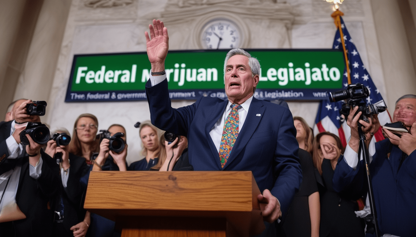 outgoing congressman expresses frustration over the federal government's stagnant approach to marijuana legislation, claiming it is 'stuck in a time warp'. his remarks highlight ongoing debates and the need for reform in cannabis policy as public opinion evolves.